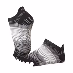 Toesox Womens/Ladies Static Half Toe Socks - S, Black
