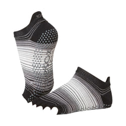 Toesox Womens/Ladies Static Half Toe Socks - S, Black