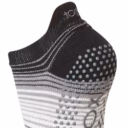 Toesox Womens/Ladies Static Half Toe Socks - S, Black