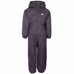 Trespass Childrens/Kids Button Rain Suit - 5-6 Years, Dark Grey