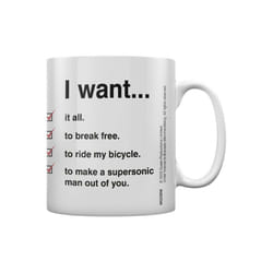 Queen I Want Checklist Mug