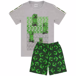 Minecraft Childrens/Kids Short Pyjama Set