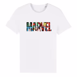 Marvel Unisex Adult Character T-Shirt - M, White/Red/Green