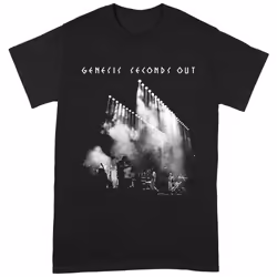 Genesis Unisex Adult Seconds Out T-Shirt - S, Black/White