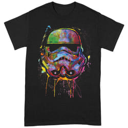 Star Wars Unisex Adult Paint Splatter T-Shirt - S, Black