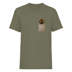 Star Wars Unisex Adult Jawa Pocket T-Shirt - S, Military Green