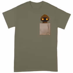 Star Wars Unisex Adult Jawa Pocket T-Shirt - S, Military Green