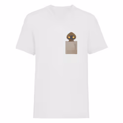 Star Wars Unisex Adult Jawa Pocket T-Shirt - XXL, White