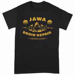 Star Wars Unisex Adult Droid Repair Jawa T-Shirt - XXL, Black/Yellow