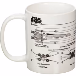 Star Wars X-Wing Fighter Sketch Mug