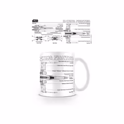 Star Wars X-Wing Fighter Sketch Mug
