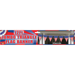 Forum Novelties Jumbo USA Flag Triangle Bunting