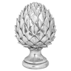 Hill Interiors Ceramic Pinecone Ornament - 40cm x 20cm x 20cm, Silver