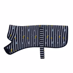 Regatta Arlo Waterproof Dog Coat - M, Navy Stripe