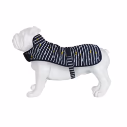 Regatta Arlo Waterproof Dog Coat - M, Navy Stripe