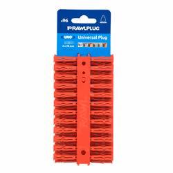 Rawlplug Universal Wall Plug (Pack of 96) - 28mm x 5mm, Red