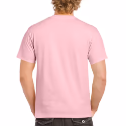 Gildan Mens Heavy Cotton Short Sleeve T-Shirt (Pack Of 5) - S, Light Pink