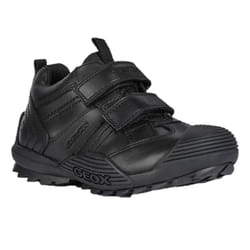 Geox Childrens/Kids J Savage A Leather School Shoes - 11.5 UK Child, Black