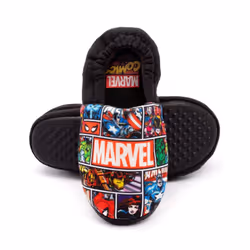 Marvel Avengers Boys Slippers - 2 UK, Black