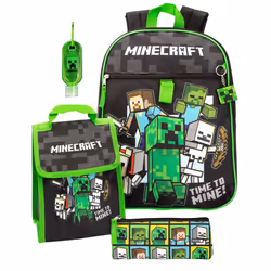 Minecraft Childrens/Kids Time To Mine Backpack Set
