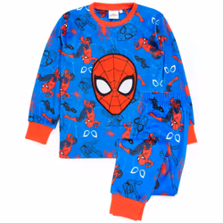 Spider-Man Childrens/Kids Fleece Long Pyjama Set - 2-3 Years, Blue/Red