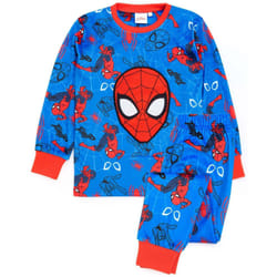 Spider-Man Childrens/Kids Fleece Long Pyjama Set - 4-5 Years, Blue/Red