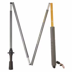 Craghoppers Treklite Compact Trekking Poles - 65cm, Anodised Yellow/Anodised Grey