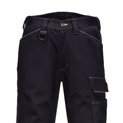 Portwest Mens PW3 Stretch Lightweight Cargo Trousers - 42R, Black