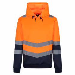 Regatta Mens Overhead High-Vis Hoodie - XL, Orange