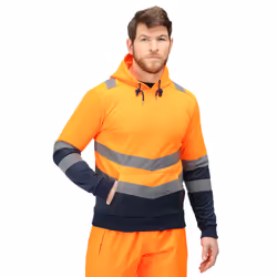 Regatta Mens Overhead High-Vis Hoodie - XL, Orange