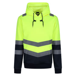 Regatta Mens Overhead High-Vis Hoodie - S, Yellow