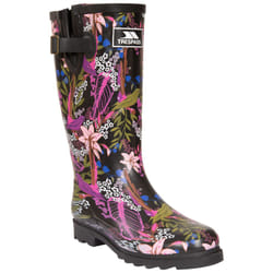 Trespass Womens/Ladies Elena Floral Wellington Boots - 6 UK, Black/Green Print