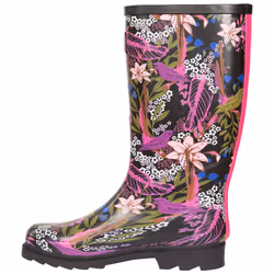 Trespass Womens/Ladies Elena Floral Wellington Boots - 7 UK, Black/Green Print