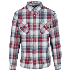 Trespass Mens Wrothamton Shirt - L, Raspberry Check