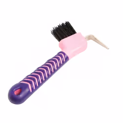 Roma Deluxe Soft Horse Hoof Pick - One Size, Pink/Purple