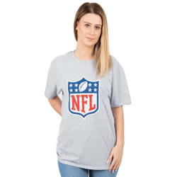 NFL Womens/Ladies Shield T-Shirt - S, Grey/Blue/Red
