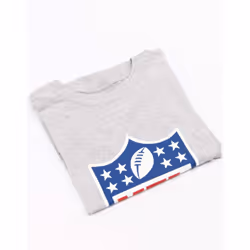 NFL Womens/Ladies Shield T-Shirt - S, Grey/Blue/Red