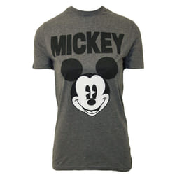 Disney Womens/Ladies Mickey Mouse Face T-Shirt - S, Charcoal Grey