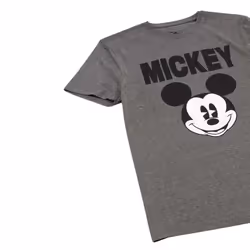 Disney Womens/Ladies Mickey Mouse Face T-Shirt - S, Charcoal Grey