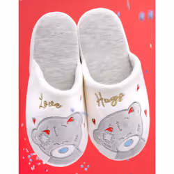 Me To You Womens/Ladies Bear Slippers - 5 UK-6 UK, Cream/Grey
