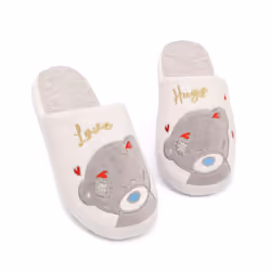 Me To You Womens/Ladies Bear Slippers - 5 UK-6 UK, Cream/Grey