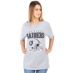 NFL Womens/Ladies Las Vegas Raiders T-Shirt - S, Grey/Black