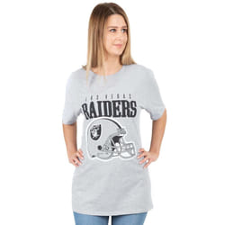 NFL Womens/Ladies Las Vegas Raiders T-Shirt - S, Grey/Black