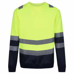 Regatta Mens Pro High-Vis Sweatshirt - 2XL, Neon Yellow