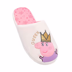 Peppa Pig Womens/Ladies Queen Mummy Pig Slippers - 5 UK-6 UK, Cream/Pink/Purple