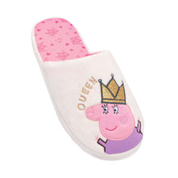 Peppa Pig Womens/Ladies Queen Mummy Pig Slippers - 5 UK-6 UK, Cream/Pink/Purple