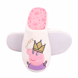 Peppa Pig Womens/Ladies Queen Mummy Pig Slippers - 5 UK-6 UK, Cream/Pink/Purple