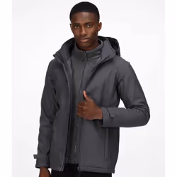 Regatta Mens Erasmus 4 In 1 Soft Shell Jacket - 3XL, Seal Grey