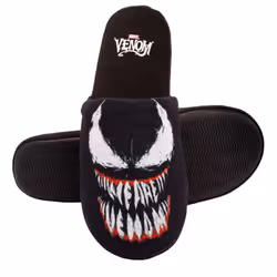 Marvel Mens Venom Slippers - 9 UK-10 UK, Black