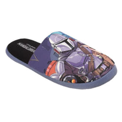 Star Wars: The Mandalorian Mens Slippers - 7 UK-8 UK, Black/Blue
